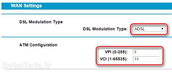 نصب تنظیم کانفیگ مودم TP-Link config